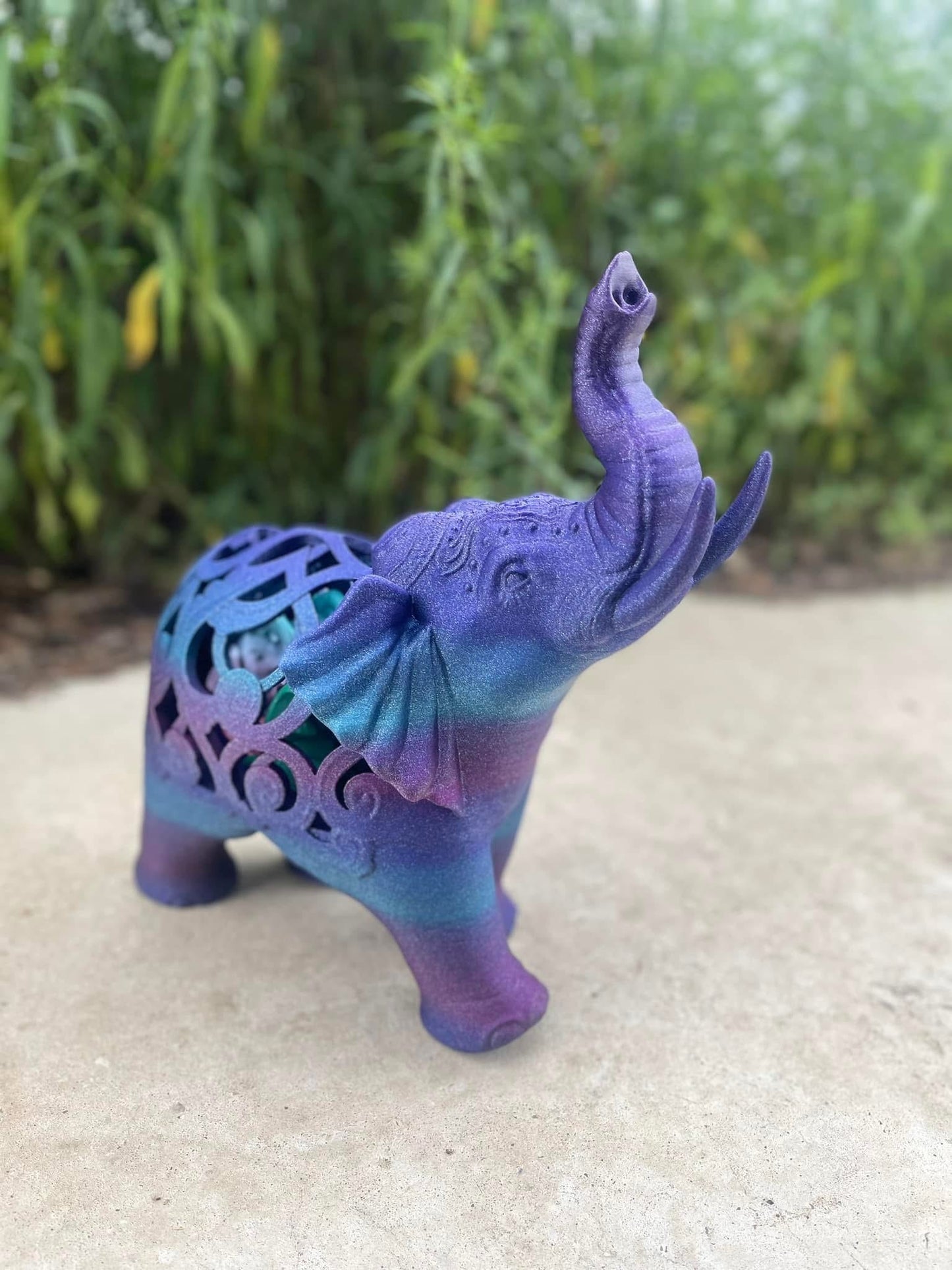 Elephant Statue with Baby Elephant(s) Inside, 1-4 Babies, Perfect for Mother's Day Gift