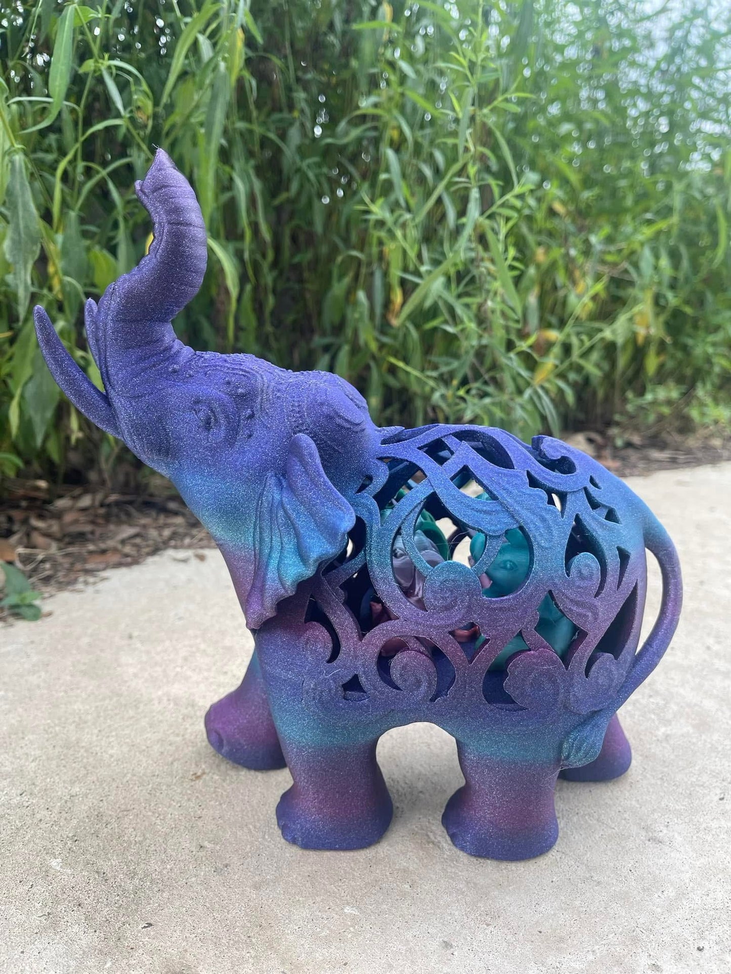 Elephant Statue with Baby Elephant(s) Inside, 1-4 Babies, Perfect for Mother's Day Gift