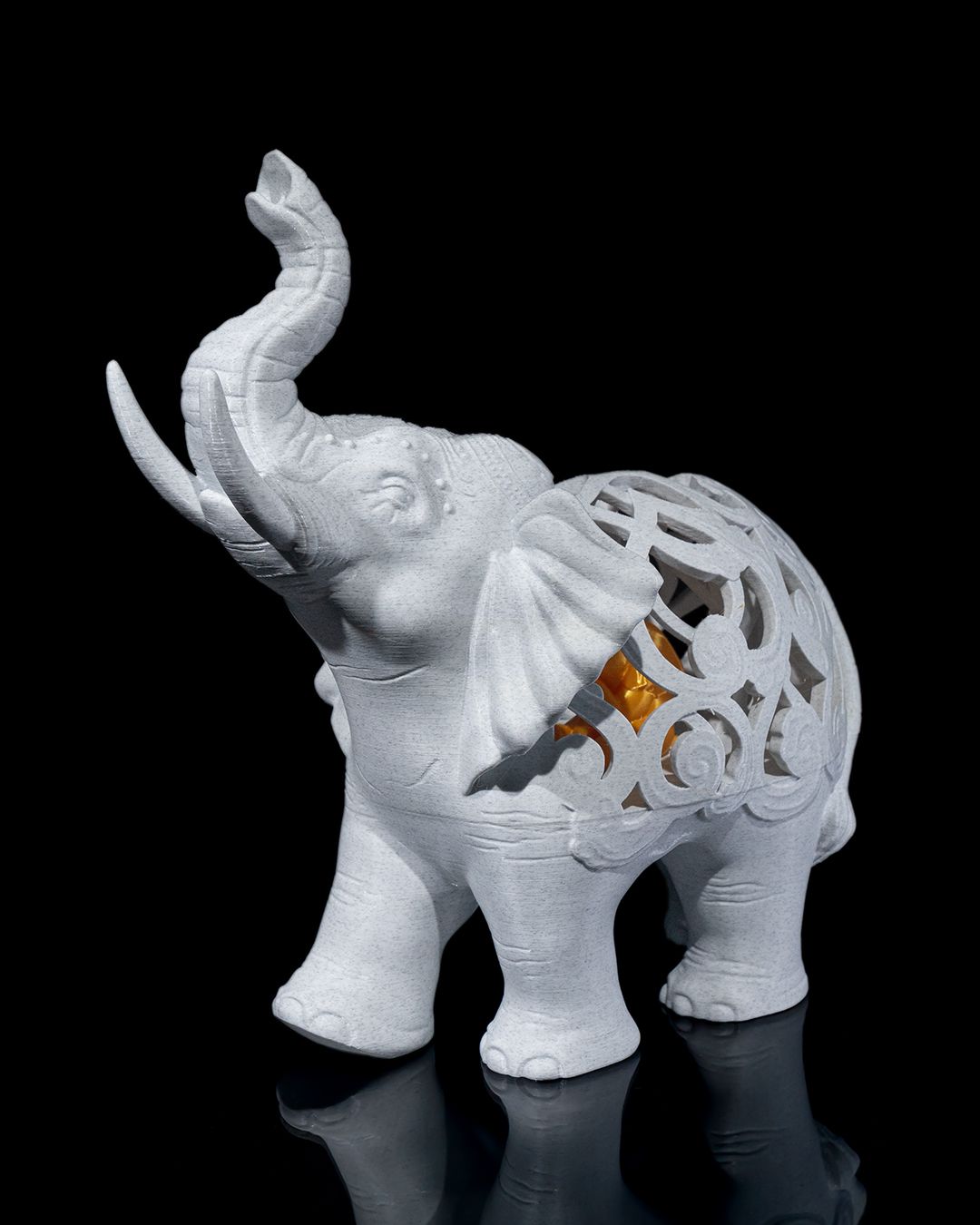 Elephant Statue with Baby Elephant(s) Inside, 1-4 Babies, Perfect for Mother's Day Gift