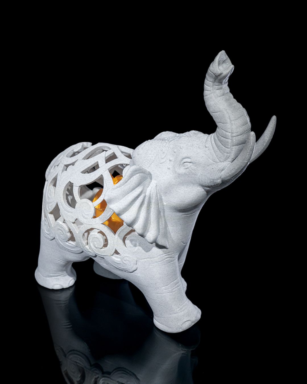 Elephant Statue with Baby Elephant(s) Inside, 1-4 Babies, Perfect for Mother's Day Gift