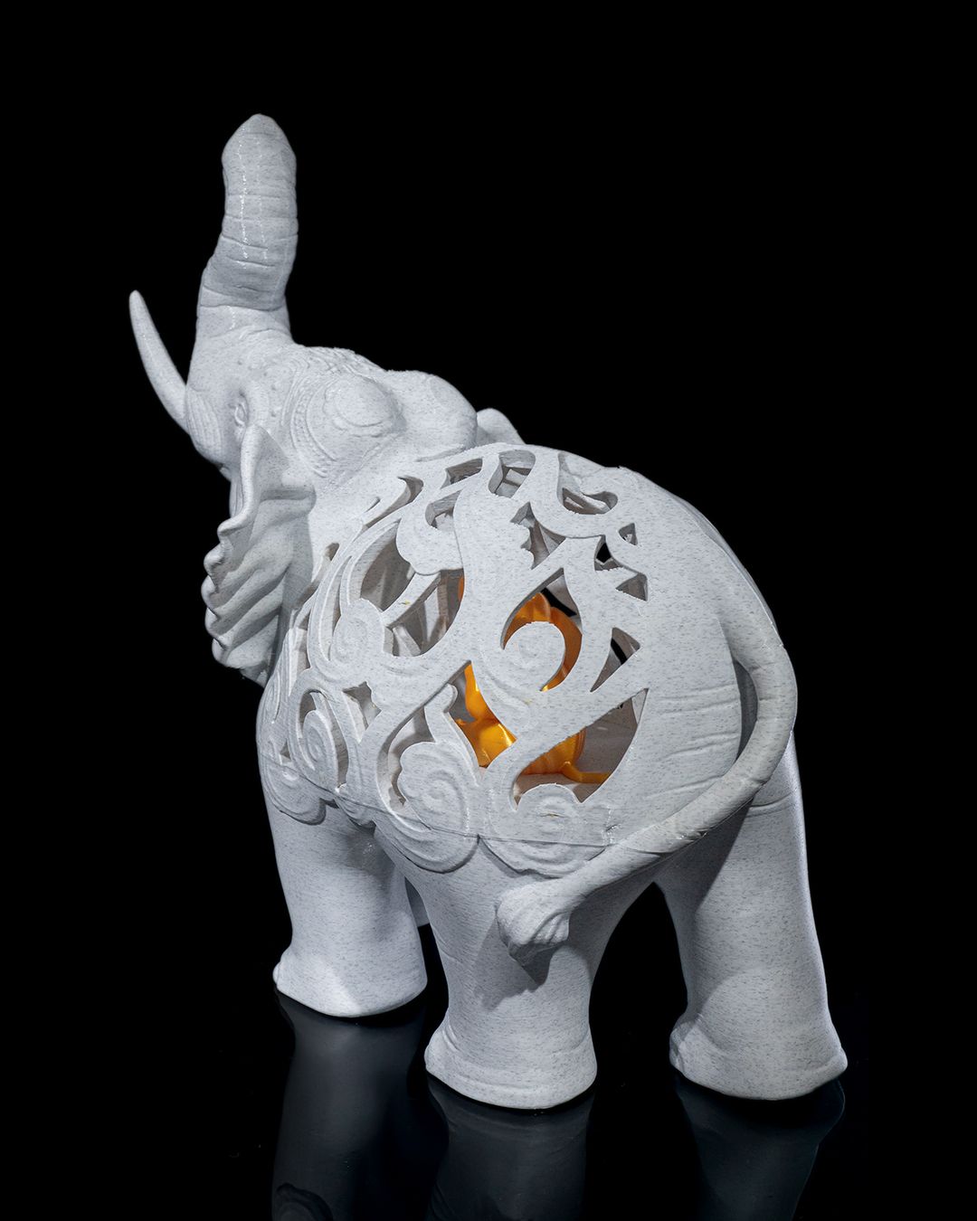 Elephant Statue with Baby Elephant(s) Inside, 1-4 Babies, Perfect for Mother's Day Gift