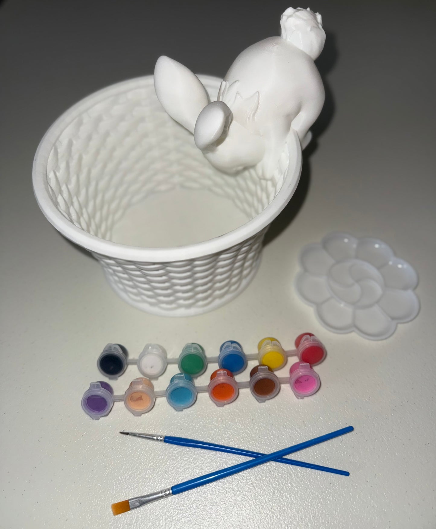 Curious Bunny: Paint-Your-Own Easter Basket