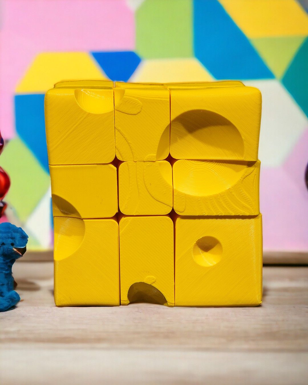 Cheese Block Puzzle Cube – A Fun Twist on Brain Teasers!