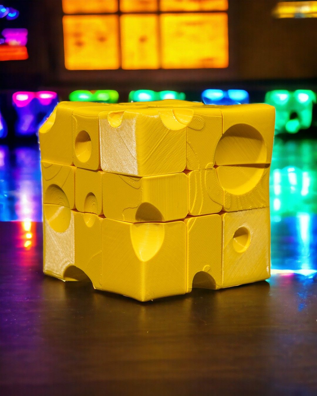 Cheese Block Puzzle Cube – A Fun Twist on Brain Teasers!